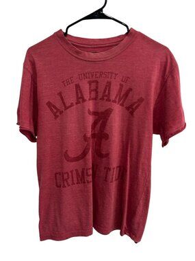 University Of Alabama Crimson Tide Medium Red Graphic Tee Collegiate Retro SEC